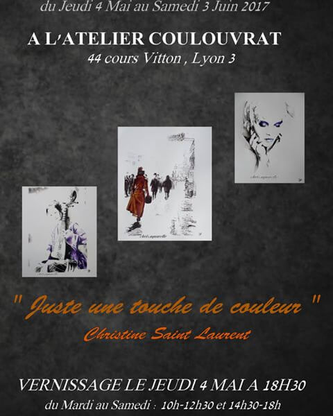 galerie coulouvrat - exposition Juste une touche de couleur